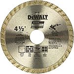 DEWALT Diamond Blade 7/8" Arbor 4.5" $5.30