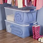 Sterilite 105 Qt. Latch Box Stadium Blue Set of 4 $40