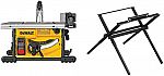 DEWALT DWE7485WS 8-1/4 in. Compact Jobsite Table Saw With Stand $296.10