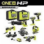 RYOBI ONE+ HP 18V Brushless Cordless 7-Tool Combo Kit $499