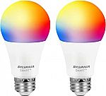 2-Pk A19 60W Equivalent E26 SYLVANIA Mesh LED Smart Light Bulb (Like New) $2.76