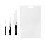 Farberware Tripe-Rivet Knife Set w/Plastic Cutting Board $6.95