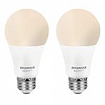 2 Pack SYLVANIA Bluetooth Lightbulbs, A19 60W Equivalent, used-like new $2.08