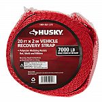 Husky 20 ft. Vehicle Recovery Strap $8.97 + pickup YMMV