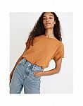 Madewell Whisper Cotton Rib-Crewneck Tee $7.80 Shipped & more