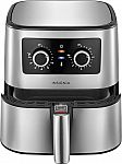 Insignia 5-Quart Stainless Steel Analog Air Fryer $35