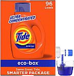 96-Load Tide Eco-Box Ultra Concentrated HE Liquid Laundry Detergent Soap $14.05