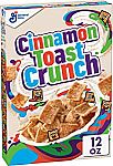 12 oz Cinnamon Toast Crunch Cereal $1.3, 27.2oz Honey Nut Cheerios $3.74