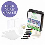 29-Pc Crayola Signature Paint-Pour Canvas Art Painting Kit $5.88