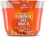 3 Count Glade Candle Pumpkin Spice Things Up 3-Wick Candle $6