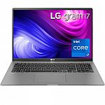 LG gram 17" 2560 x 1600 Ultra-Lightweight Laptop (i7-1165G7 16GB 1TB SSD) $1199