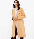 LOFT - Up to 75% Off Sale: Double Breasted Coat $63 & More