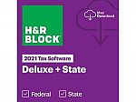 H&R Block 2021 Deluxe + State $17.99 & More