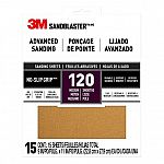 15 Pack 3M Sandblaster No-Slip Grip Sandpaper 9 in x11 in from $3.69 to $5