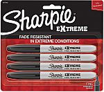4-Count Sharpie Extreme Permanent Markers (Black) $2.97