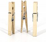 50-Pack Clorox Wood Clothespins with Spring $2