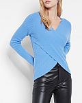 EXPRESS - Ribbed Wrap Front Sweater $20 & More + Free Shipping