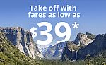 United One Day Sale - fares as low as $39 or just 3,900 miles