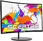 Sceptre Curved 24" C249W-1920RN Gaming Monitor $140.99