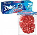 Ziploc Bags: 28-Ct Freezer Bags (Gallon) $4.75, 280-Ct (Sandwich) $7.80