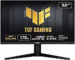ASUS TUF Gaming 32” QHD Gaming Monitor (VG32AQL1A) $299.99