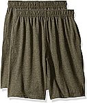 2-Pack 100% Cotton Hanes Big Boys Jersey Short $8