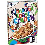 Cinnamon Toast Crunch 12 Oz Breakfast Cereal $1.49