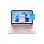 HP Stream 14" 14-cf2112wm Laptop (N4020 4GB 64GB Pink) $169