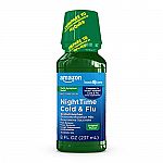 8-Oz Amazon Basic Care Nighttime Cold & Flu Relief $3.50