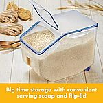 LocknLock Easy Essentials Food Lids Flip-Top 12L Rice Container $20