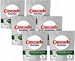 6-Ct Cascade Platinum Dishwasher Cleaner and Deodorizer $7.69