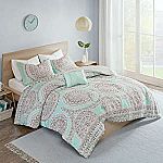 3-Pc Comfort Spaces Decorative Comforter Set (Aqua) Twin $29, Queen $32 & More