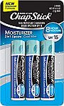 6-pack ChapStick Moisturizer Cool Mint Lip Balm Tubes $3 and more