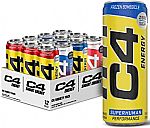 12-Pk 12-oz C4 Sugar Free Energy Drinks 4 Flavor Variety Pack $11.75