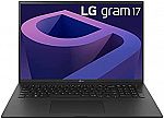 LG gram 17 17" WQXGA Ultra lightweight Laptop (i7-1260P 16GB 1TB SSD) $999.99