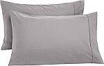 Amazon Basics Ultra-Soft Pillowcases King (Set of 2) $5