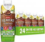 24-Pk Carnation Breakfast Essentials High Protein 8 OZ Milk Chocolate $15