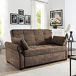 Serta Haiden Sofa Sleeper, Dark Brown Fabric $436