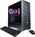 CyberPowerPC Gamer Master Gaming Desktop: Ryzen 5 5500, 8GB, RX 6500 XT, 500GB $729.99