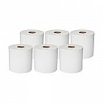 AmazonCommercial 7.6' Centerfeed Paper Towels, 600 Sheets per Roll (6 Rolls) $24.82