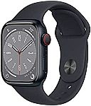 Apple Watch Series 8 GPS + Cellular 41mm Midnight Aluminium Case $389