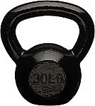 Amazon Basics Enamel Cast Iron Kettlebell - 30 Pounds $9