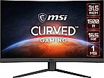 MSI Optix G32CQ4 QHD 1500R 32" Curved Gaming Monitor $238