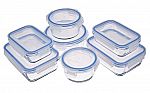 14-pc Amazon Basics Glass Locking Lids Food Storage Set $18.99