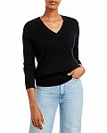 AQUA Cashmere V-Neck Cashmere Sweater (14 colors) $89 (orig. $189)