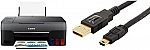 Canon G2260 All-in-One Wired Supertank Printer with USB Bundle $117.79