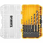DEWALT Black and Gold Drill Bit Set (10-Piece) $6 Shipped + more