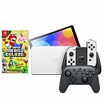 Nintendo Switch OLED Console + Super Mario Bros U Deluxe + Pro Controller $350 + $75 Dell GC