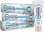 3-Pk 4-oz Sensodyne Pronamel Gentle Whitening Enamel Toothpaste $12