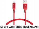 Amazon Basics USB-A to Lightning Charging Cable ($1 to $6)